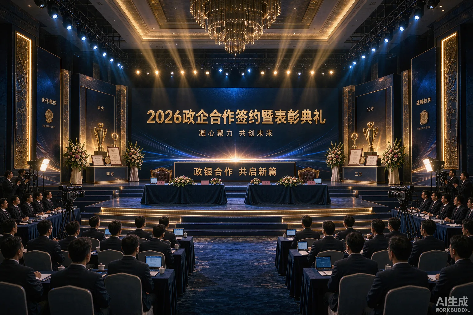 蕲春会议会展与论坛布置现场